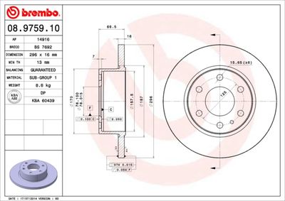 Dischi freno posteriore Iveco daily IV bus 05/06-08/11