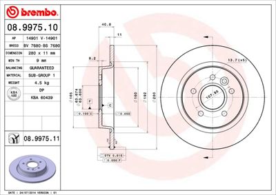 Dischi freno posteriore Ford c-max (DM2) 02/07-09/10 /