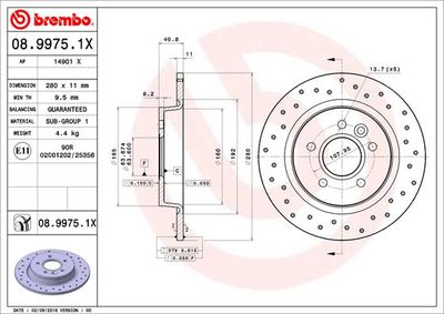 Dischi freno posteriore Ford c-max (DM2) 02/07-09/10 /