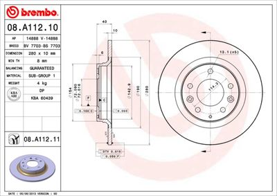 Dischi freno posteriore besturn (faw) B50 04/16-> / be