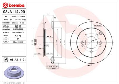 Dischi freno posteriore Hyundai (beijing) sonata (nf)