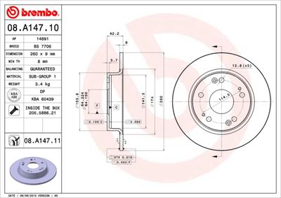 Dischi freno posteriore ciimo ciimo 04/12-> / Honda (d