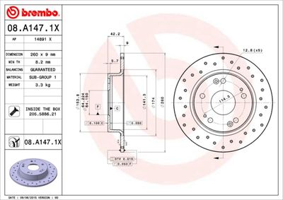 Dischi freno posteriore ciimo ciimo 04/12-> / Honda (d