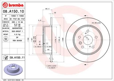 Dischi freno posteriore Lexus rx (MCU15) 01/98-05/03 /