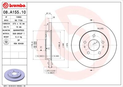 Dischi freno anteriore Daihatsu terios (J1_) 03/97-10