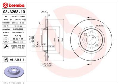 Dischi freno anteriore auto (ls_) 08/04-> / da