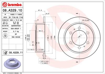 Dischi freno posteriore Daewoo korando (kj) 11/98-> /