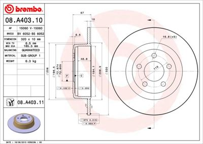 Dischi freno posteriore Chrysler 300 c (lx, le) 09/04-