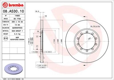 Dischi freno posteriore Ford (jmc) Transit bus 01/06->