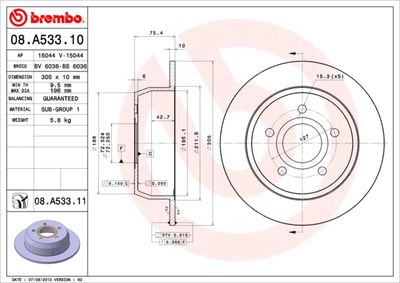 Dischi freno posteriore beijing benz (bbdc) Jeep 4700
