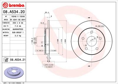 Dischi freno posteriore BYD surui 08/12-> / Toyota aur