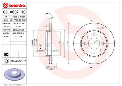 Dischi freno posteriore Mitsubishi colt czc convertibl