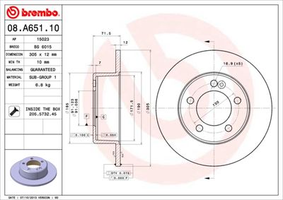 Dischi freno posteriore NV400 platform/chassis