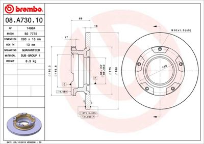 Dischi freno posteriore Ford Transit bus (fd_ _, fb_ _