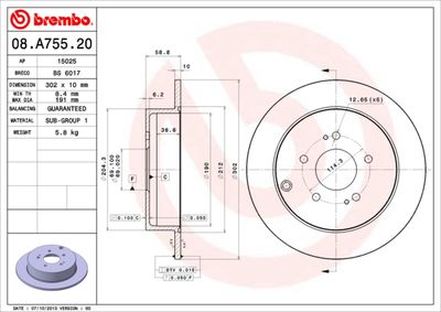 Dischi freno posteriore Mitsubishi grandis (na_w) 03/0