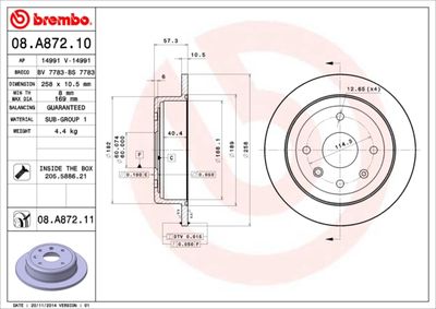 Dischi freno posteriore baojun (sgmw) 610 04/14-10/16