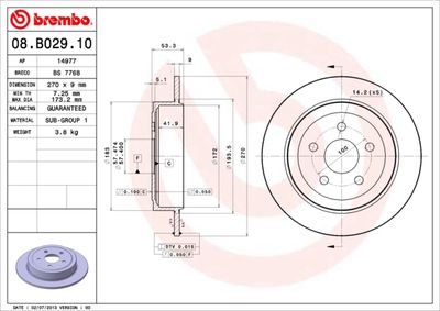 Dischi freno posteriore Chrysler neon (pl) 05/94-09/00
