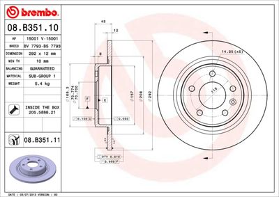 Dischi freno posteriore buick (sgm) excelle gt (CP2) 0