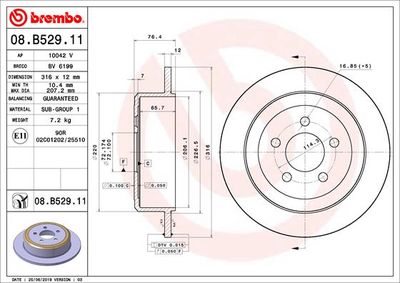 Dischi freno posteriore Dodge nitro 09/06-12/12 / Jeep