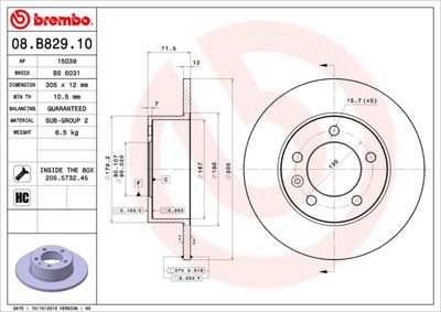 Dischi freno posteriore NV400 bus (X62, X62B) 1