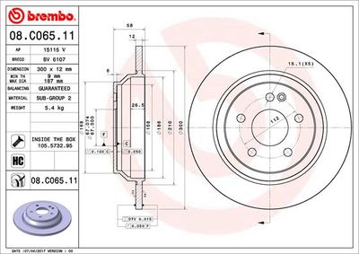 Dischi freno posteriore Mercedes-Benz (fjda) v-class (
