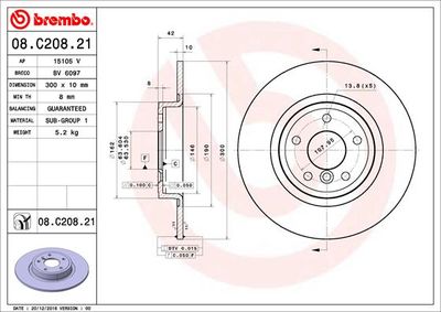 Dischi freno posteriore Jaguar xe (X760) 03/15-> / jag