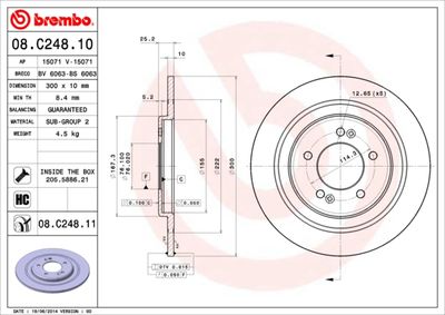 Dischi freno posteriore Hyundai i40 (vf) 03/12-> / hyu
