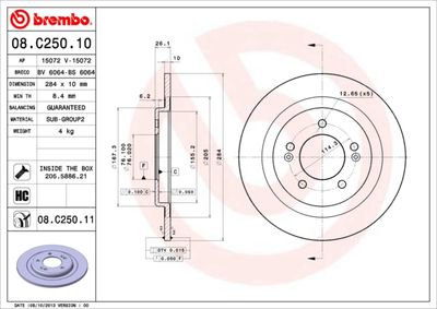 Dischi freno posteriore Hyundai i30 (gd) 06/11-> / hyu