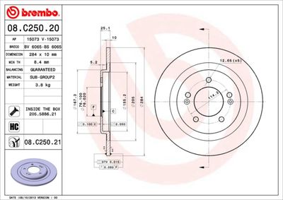 Dischi freno posteriore Hyundai i40 (vf) 03/12-> / hyu