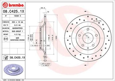 Dischi freno posteriore Mazda (changan) CX-5 (ke) 11/1