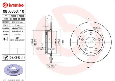 Dischi freno posteriore Mazda 3 (bm, bn) 07/13-> / maz