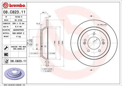 Dischi freno posteriore Kia carens IV 03/13->