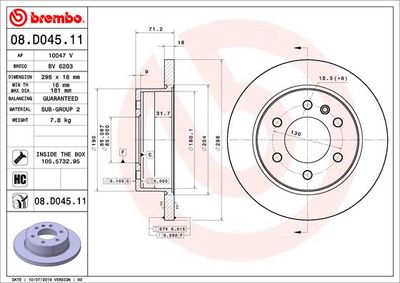 Dischi freno posteriore Mercedes-Benz sprinter 3,5-T p
