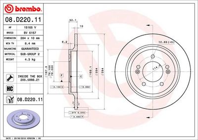Dischi freno posteriore Hyundai grandeur (hg) 01/11->