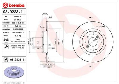 Dischi freno posteriore Mazda 2 (dl, dj) 08/14-> / maz