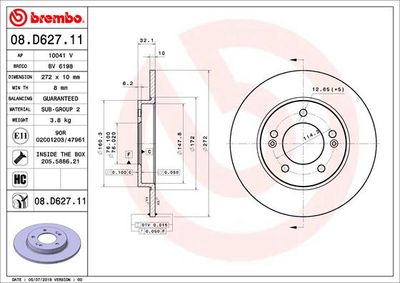 Dischi freno posteriore Hyundai I30 (pde, pd, pden) 11