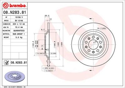 Dischi freno posteriore Jeep cherokee (kl) 06/13->