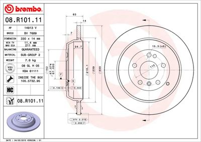Dischi freno posteriore Mercedes-Benz m-class (W164) 0