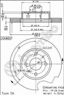 Dischi freno anteriore Fiat uno (146_) 01/83-12/13