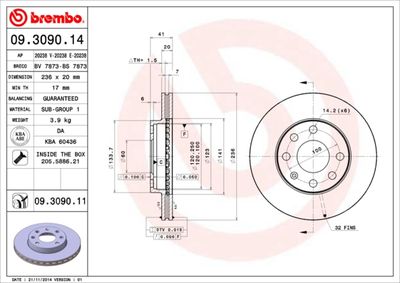 Dischi freno anteriore buick (sgm) sail estate (CS1)