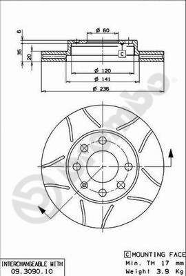 Dischi freno anteriore buick (sgm) sail estate (CS1)