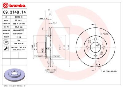 Dischi freno anteriore kubistar van (X76) 08/0