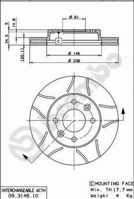 Dischi freno anteriore kubistar van (X76) 08/0