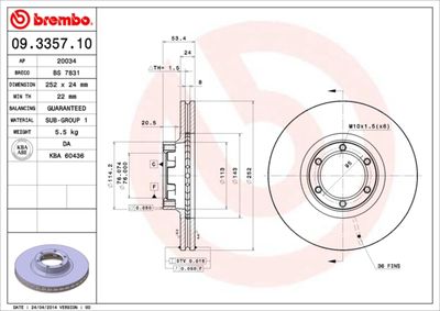 Dischi freno anteriore Opel arena bus (A97) 01/97-12/