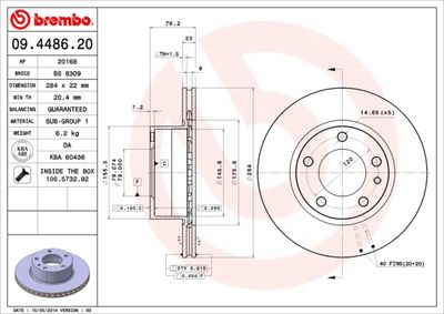 Dischi freno anteriore BMW 5 (E28) 05/81-12/87