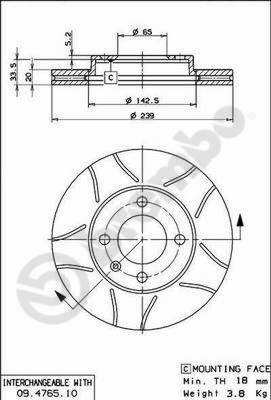 Dischi freno anteriore Audi 80 (80, 82, B1) 05/72-07/