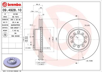 Dischi freno anteriore Mercedes-Benz s-class (W126) 1