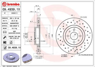 Dischi freno anteriore Abarth 500 / 595 / 695 (312_)
