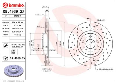Dischi freno anteriore Alfa Romeo 147 (937_) 10/00-12