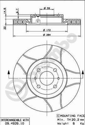 Dischi freno anteriore Abarth 500 / 595 / 695 (312_)